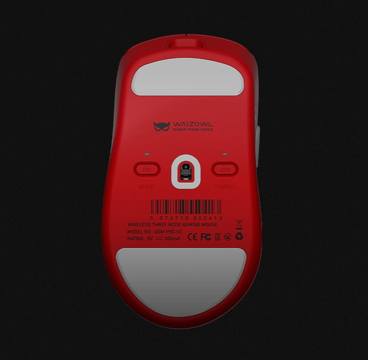 WAIZOWL OGM Pro V2 PAW3950 Gaming Mouse 30000DPI 2.4G 3 Mode E-Sports Gaming Mouse With 8k Dongle Rechargeable Ergonomic Mouses