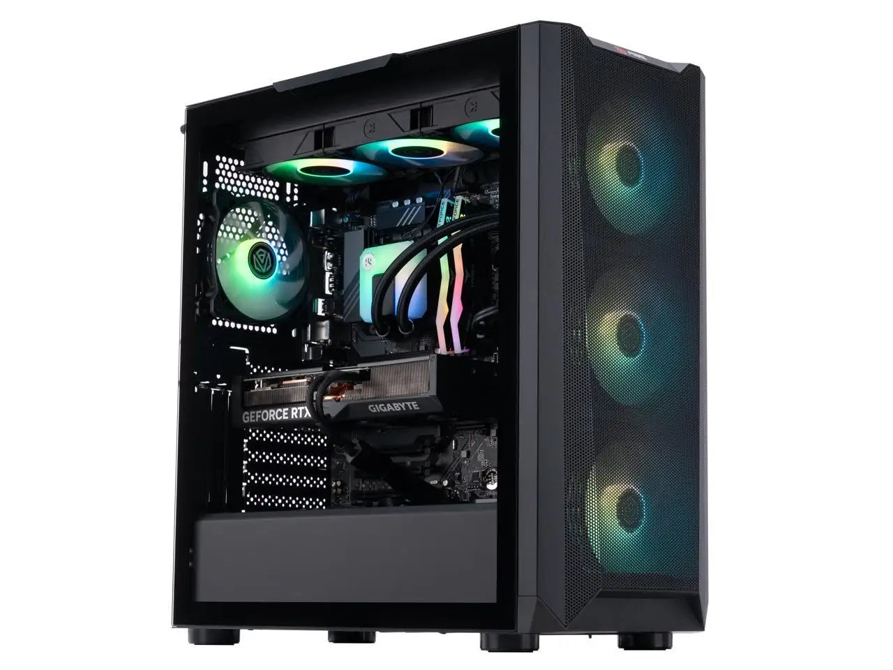 ABS Kaze Aqua Gaming PC – Windows 11 – Intel i7 14700KF – GeForce RTX 4070 TI Super – DLSS 3 - AI-Powered Performa