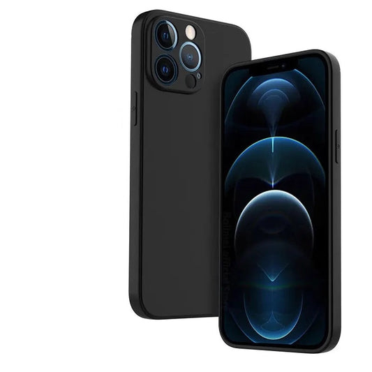 Shockproof Black Phone Case For iPhone 16 15 Pro Fundas For iphone 11 12 13 14 Pro Max 15 Plus