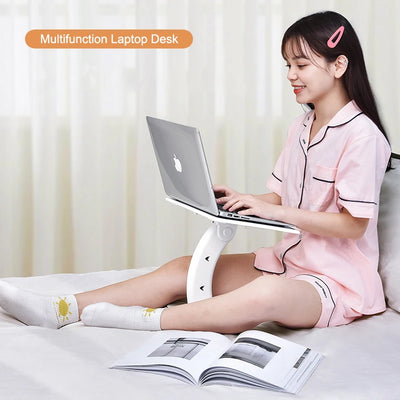 OATSBASF Portable Laptop Stand Notebook Stand Multi Function Desk For Macbook Air Pro Bed Room Reading Desk iPad Cooling Holder