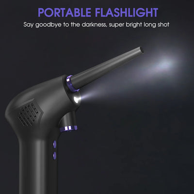 Wireless Air Duster USB Dust Blower Handheld Dust Collector Rechargable Large Capacity Portable for PC Laptop Car Clean Keyboard