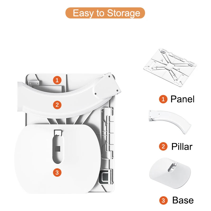 OATSBASF Portable Laptop Stand Notebook Stand Multi Function Desk For Macbook Air Pro Bed Room Reading Desk iPad Cooling Holder