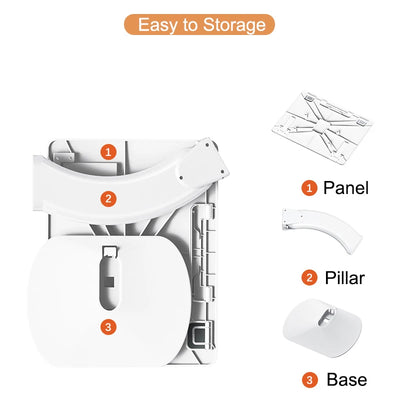 OATSBASF Portable Laptop Stand Notebook Stand Multi Function Desk For Macbook Air Pro Bed Room Reading Desk iPad Cooling Holder