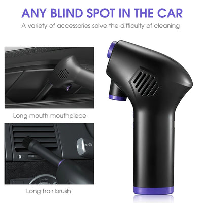 Wireless Air Duster USB Dust Blower Handheld Dust Collector Rechargable Large Capacity Portable for PC Laptop Car Clean Keyboard