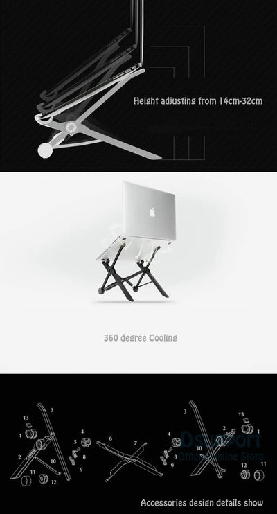 NEXSTAND K2 laptop stand folding portable adjustable laptop lapdesk office lapdesk ergonomic notebook stand