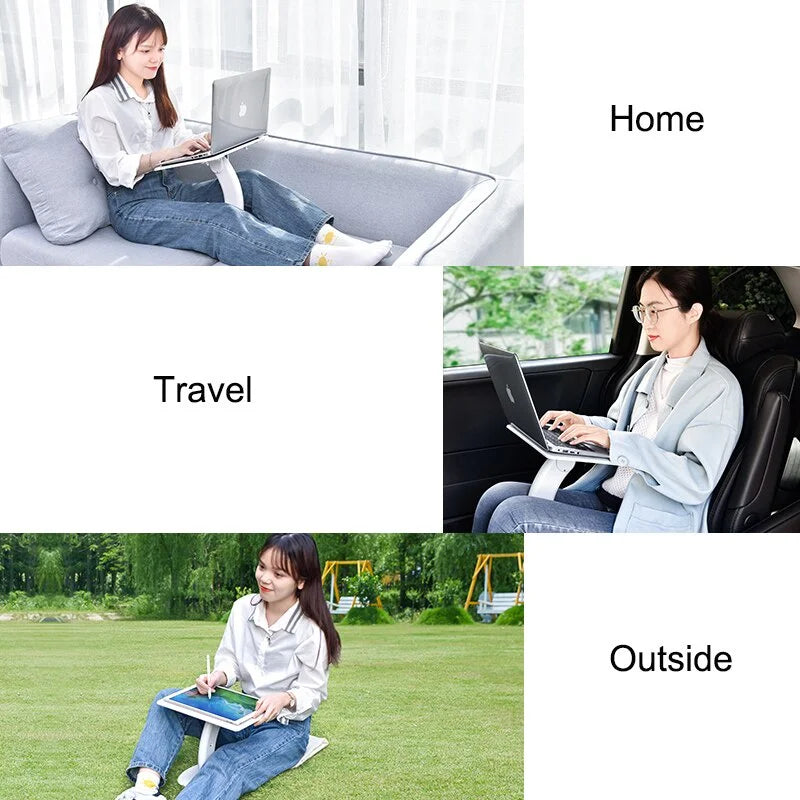 OATSBASF Portable Laptop Stand Notebook Stand Multi Function Desk For Macbook Air Pro Bed Room Reading Desk iPad Cooling Holder