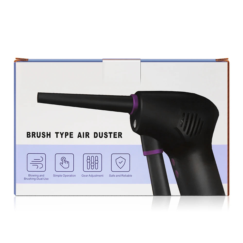 Wireless Air Duster USB Dust Blower Handheld Dust Collector Rechargable Large Capacity Portable for PC Laptop Car Clean Keyboard