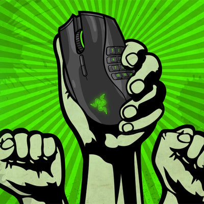 Razer Naga Left-Handed - Ergonomic MMO Gaming Mouse with 12 Programmable Thumb Buttons - 20,000 DPI