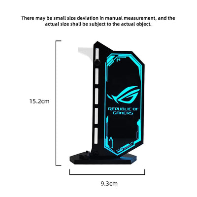 Transparent Vertical GPU Support For RTX 4090 4080 Customize VGA Bracket Customizable Stand Holder DIY 12V/5V AURA SYNC PC MOD