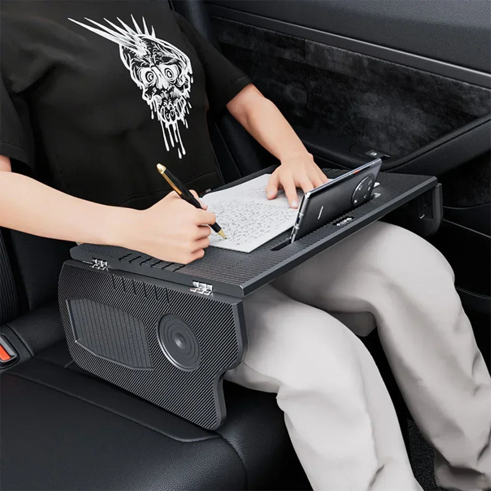 Car Laptop Desk Folding Steering Wheel Table Food Tray For Tesla Model 3 / Y Auto Steering Wheel Laptop Desk Drinks Tray Holder