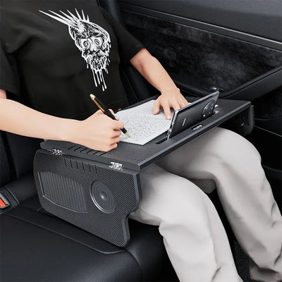 Car Laptop Desk Folding Steering Wheel Table Food Tray For Tesla Model 3 / Y Auto Steering Wheel Laptop Desk Drinks Tray Holder