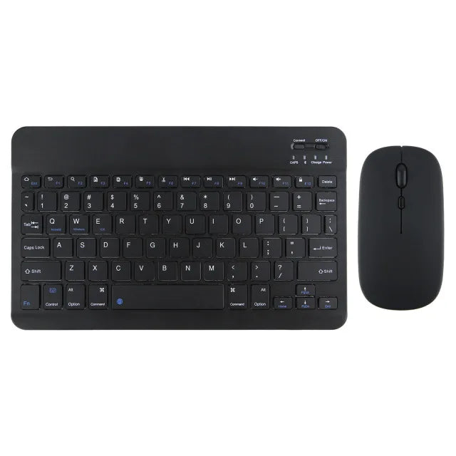 Mini Bluetooth Wireless Keyboard and Mouse Set 10 Inch Rechargeable English Keypad Mice For Tablet ipad Pro 12 9 Air 4 S6 Lite