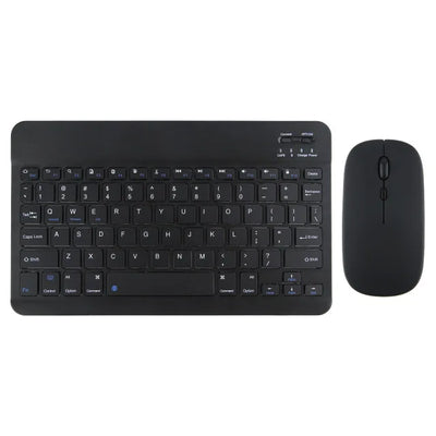 Mini Bluetooth Wireless Keyboard and Mouse Set 10 Inch Rechargeable English Keypad Mice For Tablet ipad Pro 12 9 Air 4 S6 Lite