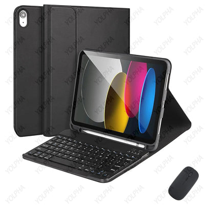 iPad 10th Gen Case with Keyboard Wireless Detachable Folio Keyboard Cover with Mouse Pencil Slot for iPad 10th Gen 10.9Inch 2022