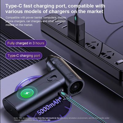 Powerful Air Duster Blower For Computer Keyboard Electric Cleaner PC Laptop Macbook Dust Cleaning Cordless Portable Air Blower