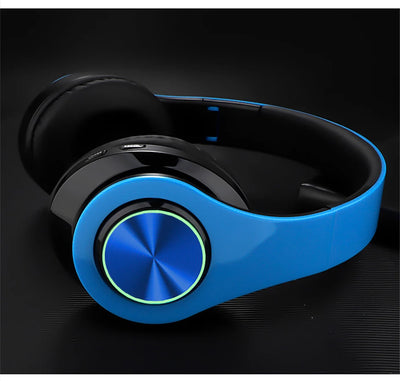B39 Wireless Illuminated Headset Over-ear HiFi Stereo Headphones Foldable Gaming Headset For Airplane Travel Work Workout Home
