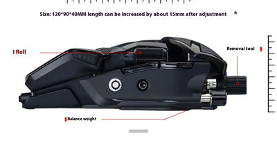 Madcatz Rat8+ Mouseesports Gaming Rat Pro X3 Wired Mechanical Mouse 11 Keys Programming Button Mice Pmw3389 Comfortable Custom