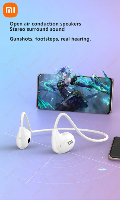 Xiaomi Bluetooth 5.3 Earphones Wireless Bone Conduction Waterproof Earphones Stereo Over-ear Sports Earphones with Microphone