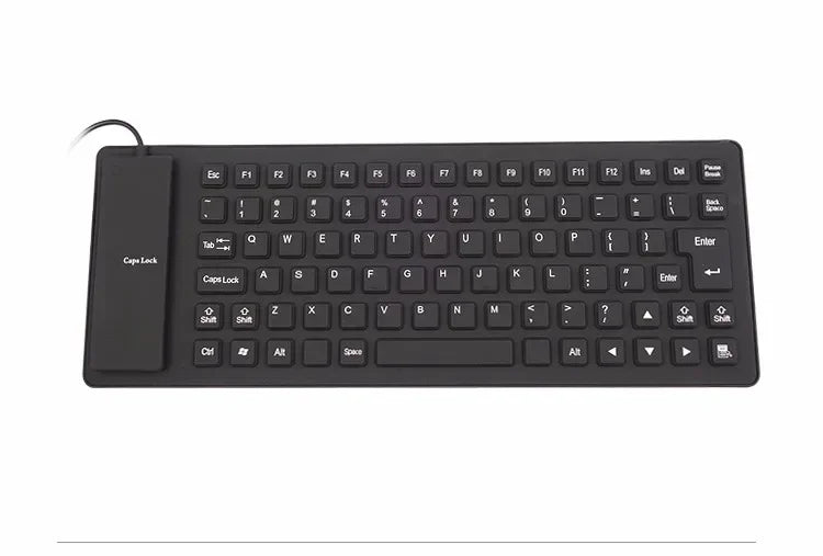 85 Keys Silicon Soft Keyboard USB Plug Play  Wired Gamer Waterproof Russian Keyboard Tablet Desktop Pad PC Tablet
