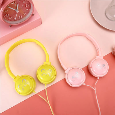 3.5mm Wired Over-ear Headphones Portable Music Earphones for Kids MP4 MP3 Smartphones Laptop