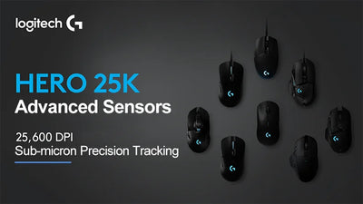 Logitech G703 LIGHTSPEED HERO Sensor E-sports Gaming Mouse 25600DPI Rechargeable Ergonomic 2.4G Wireless Mice RGB Backlight 1ms