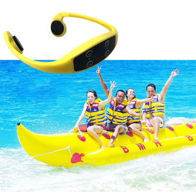 H-906A Bone Conduction Earphones Swimming Receiver Portable Light H-900A FM Transmitter Headphone