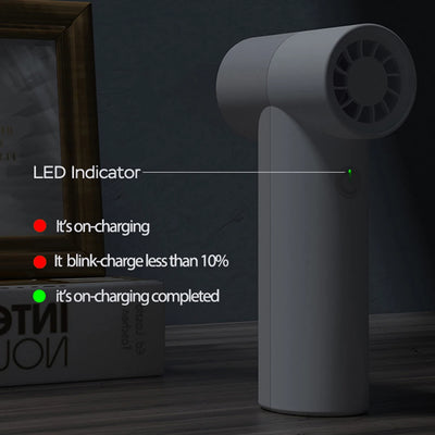 Rechargeable Air Dust Cleaner 22m/s Brushless Motor Mini Turbo Jet Fan 4-Speed Dust Blower Electric Dryer for PC Car Camera Home