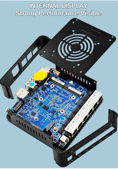 Intel N100 Soft Router 6 Lans i226-V 2.5G Fanless Mini PC