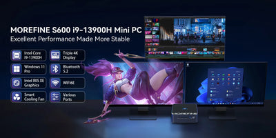MOREFINE S600 13th Gen Intel  i9 12900HK Mini PC