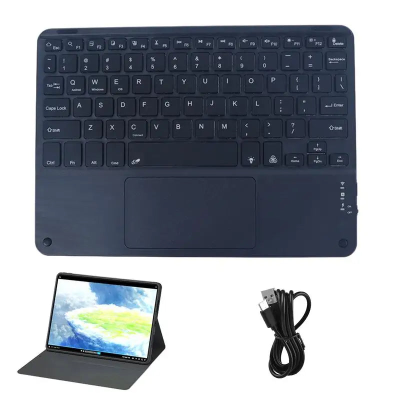 Tablet Keyboard Backlight Keyboard For Desktop Wireless Keyboard With Touchscreen Tablet Computer Keyboard For Home Work