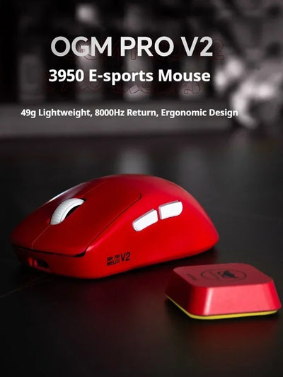 Waizowl Ogm Pro V2 Mouse Three-Mode Wireless Paw3950 30000dpi Gaming Mouse Lightweight Customize Mouse For Desktop Computer Gift