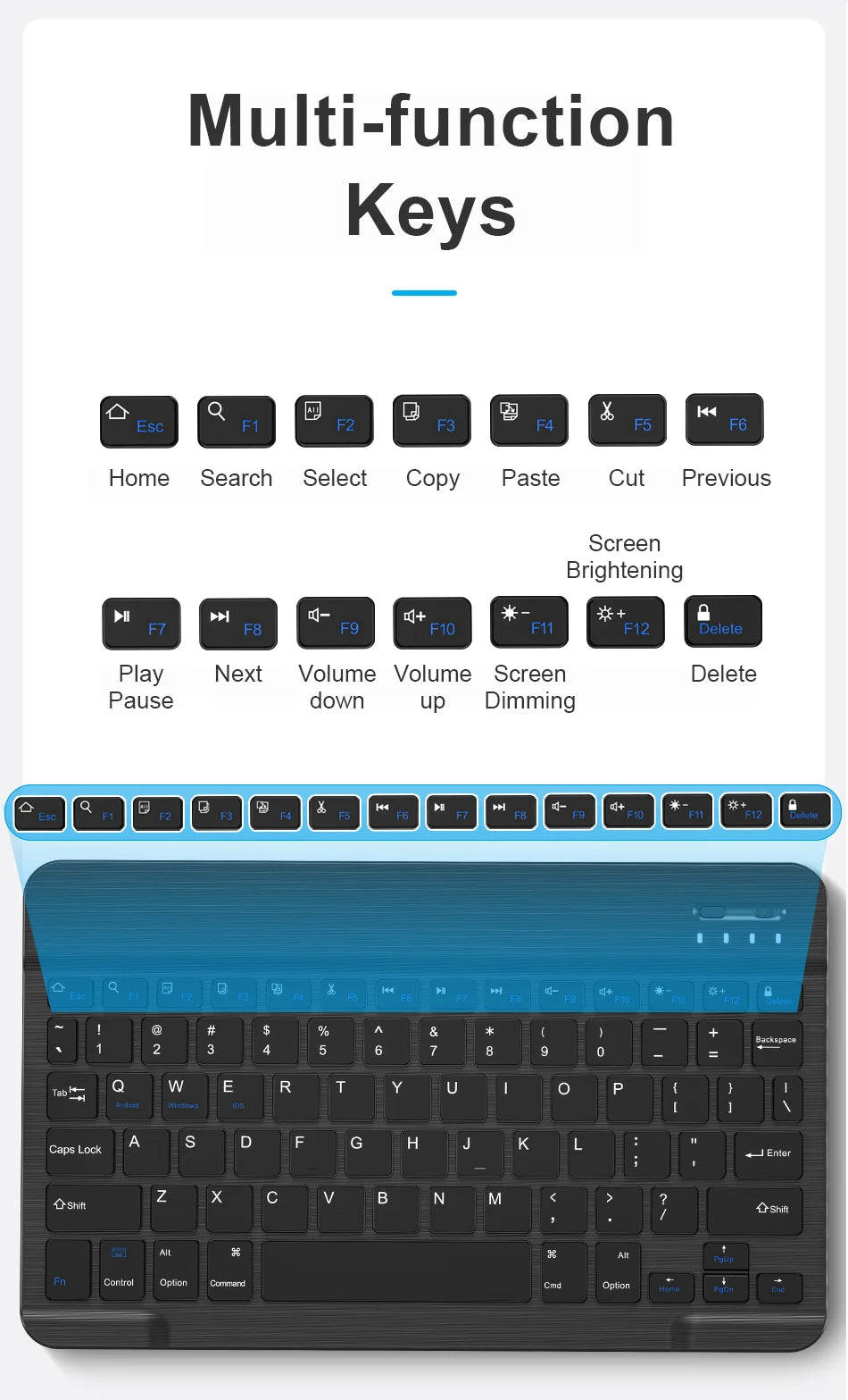 WiWU Keyboard for iPad 10th 2022 10.9 Magnetic Wireless Keyboard for iPad Air 4 5 11 inch Keyboards for iPad 10.2 Air 3 10.5