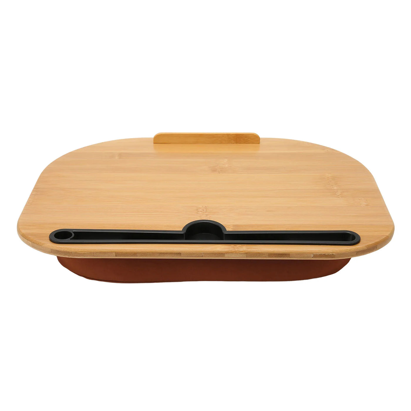 Laptop Desk with Pillow Cushion Bamboo Wood Portable Lap Desk Computer Laptop Stand for Up to 15.6 Inch Laptops Tablet PC