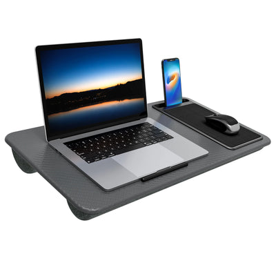 Home Office Pro Lap Desk with Mouse Pad and Phone Holder 21.1x12inch PORTABLE LIGHTWEIGHT