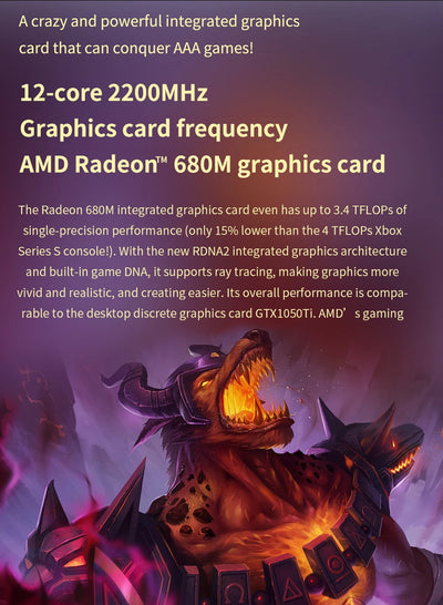MLLSE K2 Mini AMD Ryzen 7 7735HS Gaming Computer