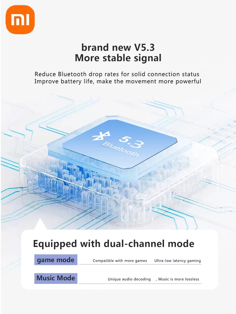 Xiaomi Bluetooth 5.3 Earphones Wireless Bone Conduction Waterproof Earphones Stereo Over-ear Sports Earphones with Microphone