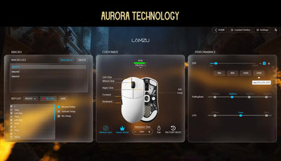 LAMZU MAYA X Gaming Mouse (8K Dongle Included, Web Driver Compatible)