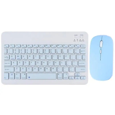 Mini Bluetooth Wireless Keyboard and Mouse Set 10 Inch Rechargeable English Keypad Mice For Tablet ipad Pro 12 9 Air 4 S6 Lite