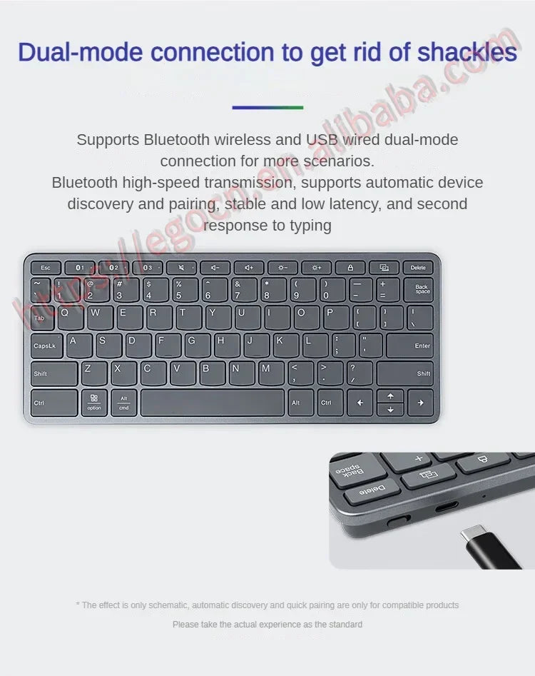 Xiaoxin Wireless Keyboard Air Portable for Lenovo Pad Studio Pad 2024 Legion Y700 Pad Pro Android Apple Windows MacOS