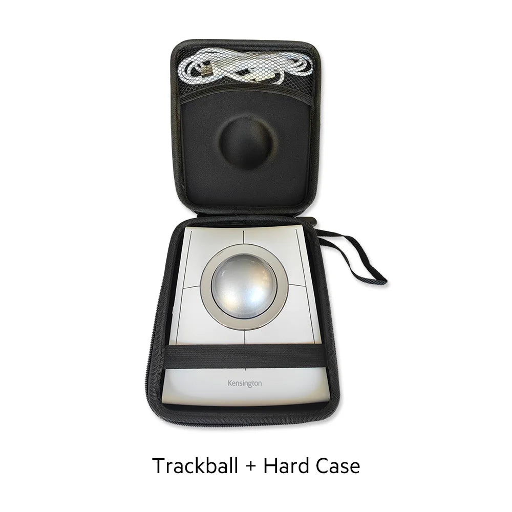 Kensington Wireless/Wired Mouse Trackball SlimBlade Pro White Ergonomic Design for Both Hand for CAD K72084