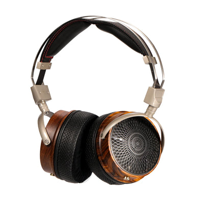 KUN-005 Rosewood Over-Ear Headphones - 50mm Dynamic Driver, Dual 3.5mm Stereo, 6N Silver-Plated Replaceable Cable