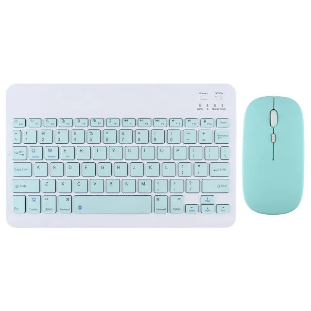 Mini Bluetooth Wireless Keyboard and Mouse Set 10 Inch Rechargeable English Keypad Mice For Tablet ipad Pro 12 9 Air 4 S6 Lite