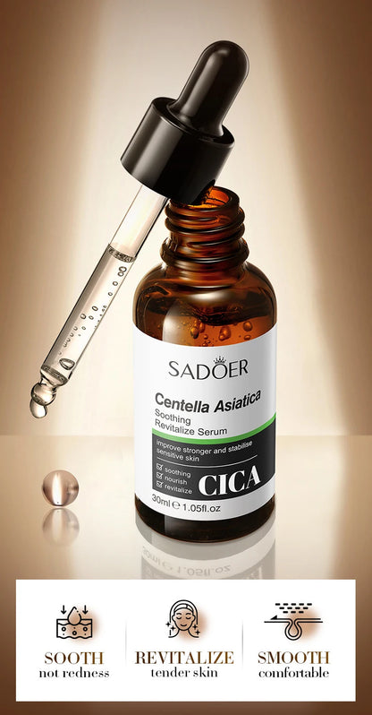1/3pcs SADOER Salicylic Acid Centella Asiatica Hyaluronic Acid Serum for Face Moisturizing