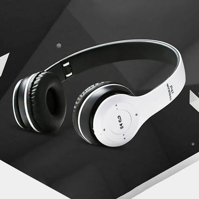 P47 Wireless Over Ear Headset Noise Cancelling Bluetooth-Compatible 5.0 Game Headset Card Mp3 Player Built-in Mic for Smartphone