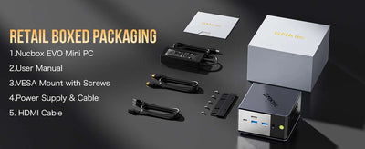 GMKtec EVO-X1 Mini PC AMD AI 9 HX 370 Win11 Pro LPDDR5X