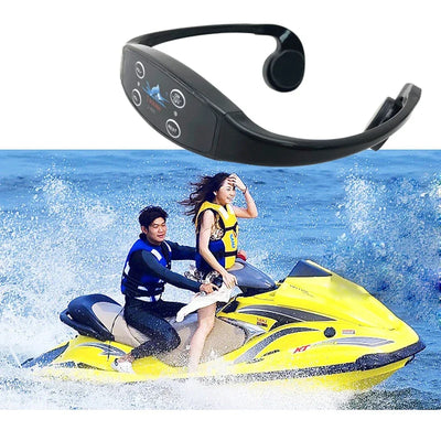 H-906A Bone Conduction Earphones Swimming Receiver Portable Light H-900A FM Transmitter Headphone