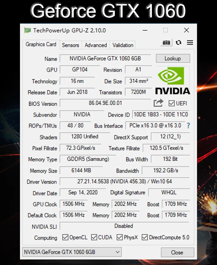 PCWINMAX GTX 1060 6GB Video Card DDR5 192BIT Origina Graphics Card Gaming GPU GTX1060 Placa de Video for Desktop PC