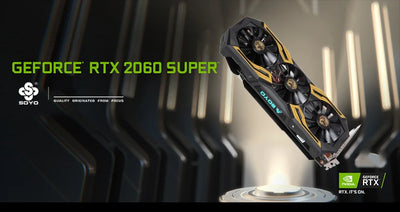 SOYO World Premiere Nvidia Geforce RTX 2060 SUPER GDDR6 8G Graphics Card 256Bit White Video Gaming Card Full New GPU RGB Card