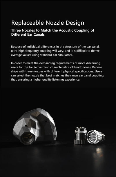 MOONDROP Kadenz Dynamic Driver lEMs In-ear Headphones Wired  Earbuds with Versatile Connectivity and High-Quality Cable