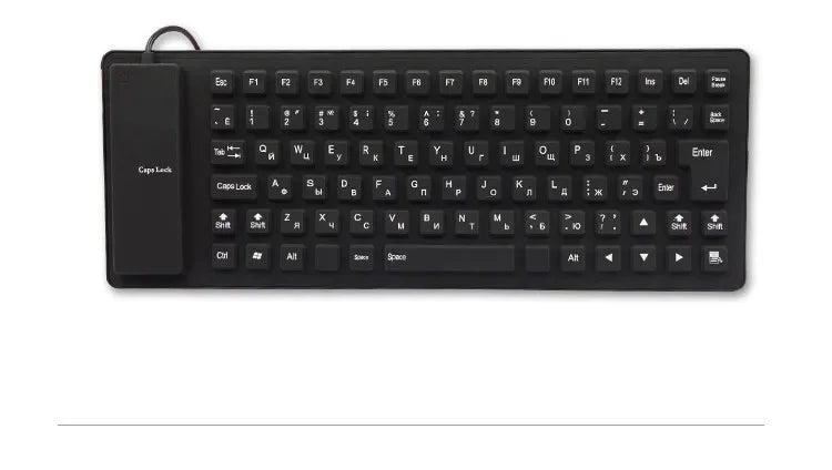 85 Keys Silicon Soft Keyboard USB Plug Play  Wired Gamer Waterproof Russian Keyboard Tablet Desktop Pad PC Tablet